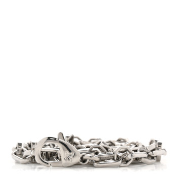 LOUIS VUITTON Metal Dauphine Chain Long Shoulder Strap Silver