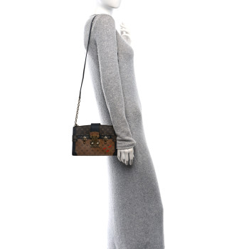 LOUIS VUITTON Reverse Monogram Trunk Clutch