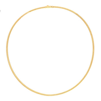 DAVID YURMAN 18K Yellow Gold 2.6mm Sculpted Cable Necklace