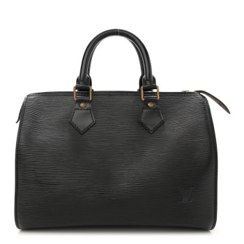LOUIS VUITTON Epi Speedy 25 Black