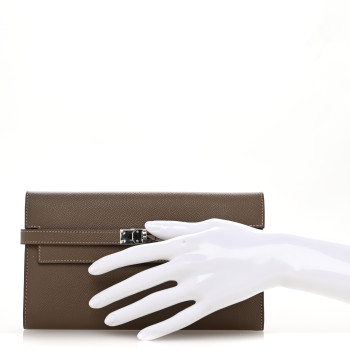 HERMES Epsom Kelly Longue Wallet  Etoupe
