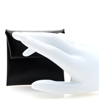 HERMES Box Bastia Coin Purse Black