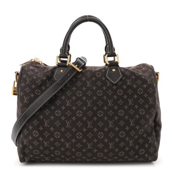 LOUIS VUITTON Monogram Idylle Speedy Bandouliere 30 Fusain