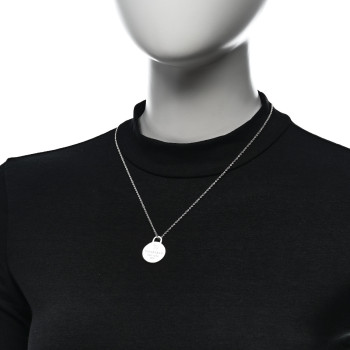 TIFFANY Sterling Silver Return to Tiffany X Beyonce Renaissance Round Tag Pendant Necklace