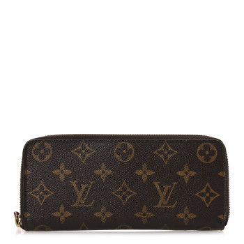 LOUIS VUITTON Monogram Clemence Wallet Fuchsia