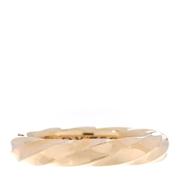 DAVID YURMAN 18K Yellow Gold 4mm Cable Edge Band Ring 51 5.75