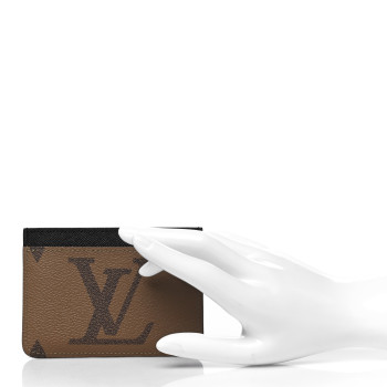 LOUIS VUITTON Reverse Monogram Side Up Card Holder