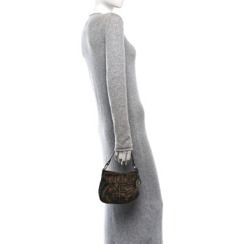 FENDI Zucca Mini Chef Hobo Tobacco