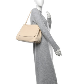 THE ROW Grained Calfskin Sidekick Beige