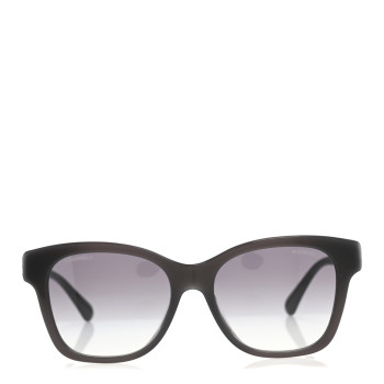CHANEL Acetate Polarized Pearl CC Square Sunglasses 5482-H-A Black