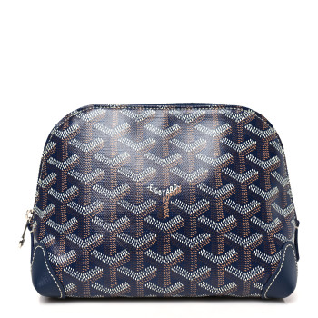 GOYARD Goyardine Vendome Toiletry Pouch Navy