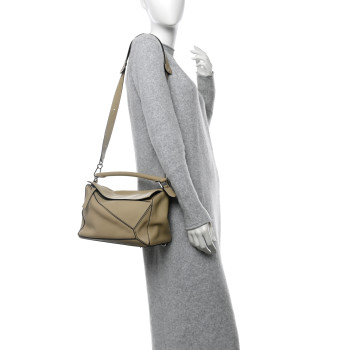 LOEWE Calfskin Medium Puzzle Bag Piedra