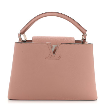 LOUIS VUITTON Taurillon Capucines PM Magnolia