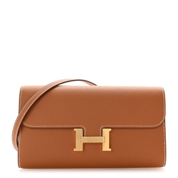 HERMES Epsom Constance Long Wallet To Go Gold