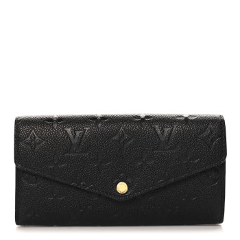 LOUIS VUITTON Empreinte Sarah Wallet NM Black
