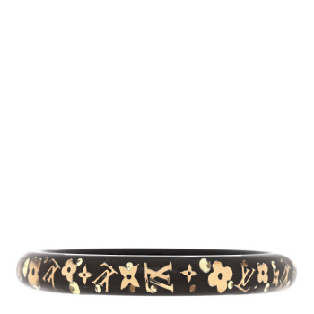 LOUIS VUITTON Resin Swarovski Pearl Small Inclusion Bracelet PM Praline