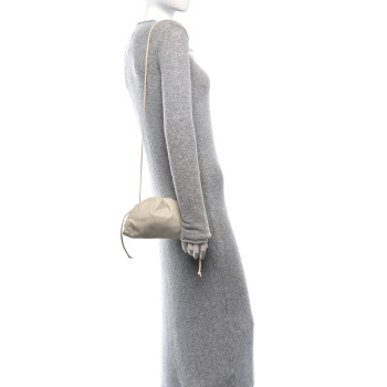 BOTTEGA VENETA Butter Calfskin The Mini Pouch Chalk