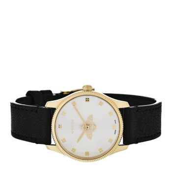 GUCCI Stainless Steel Calfskin 29mm G-Timeless Bee Quartz Watch