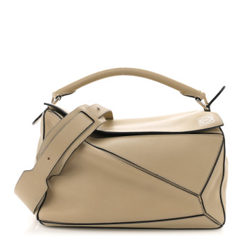LOEWE Calfskin Medium Puzzle Bag Piedra