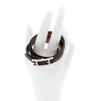 HERMES Swift Behapi Double Tour Bracelet S Rouge H