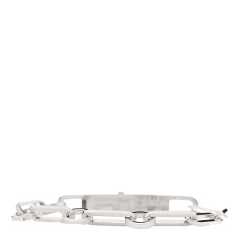 HERMES Sterling Silver Kelly Chaine Bracelet