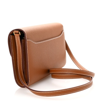 HERMES Epsom Constance Long Wallet To Go Gold
