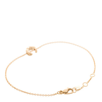 CHANEL 18K Beige Gold Coco Crush Station Bracelet