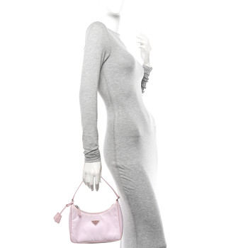 PRADA Re-Nylon Saffiano Mini Re-Edition 2005 Bag Alabastro