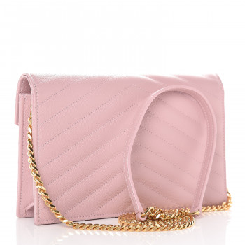SAINT LAURENT Grain De Poudre Matelasse Chevron Monogram