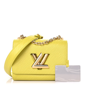 LOUIS VUITTON Epi Twist Shoulder Bag PM Citron Yellow