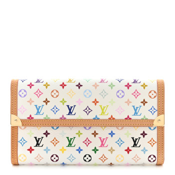 LOUIS VUITTON Monogram Multicolor Porte Tresor International Wallet White