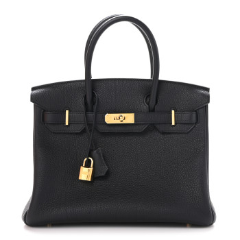 HERMES Togo Birkin 30 Black