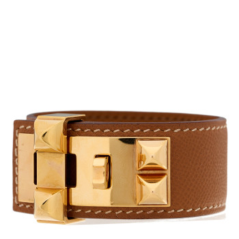 HERMES Collier de Chien CDC 24 Bracelet T2 Gold