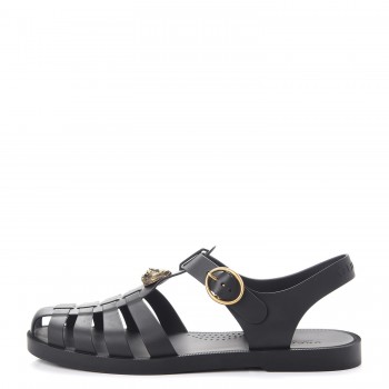★GUCCI★ Rubber buckle strap sandal サンダル Gucci Black Rubber GG Buckle Strap Sandals Size 39 Gucci | TLC