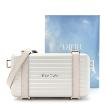 Dior × RIMOWA☆Clutch On Strap Aluminium 関税・送料無料 Dior x RIMOWA Personal Clutch On Strap Aluminium Silver in