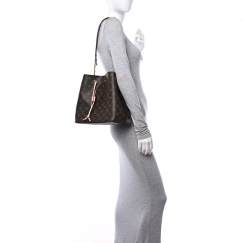 LOUIS VUITTON Monogram Neonoe MM Rose Poudre