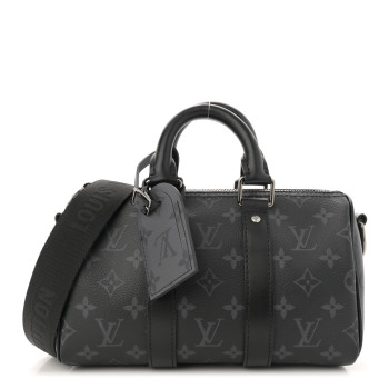 LOUIS VUITTON Reverse Monogram Eclipse Keepall Bandouliere 25