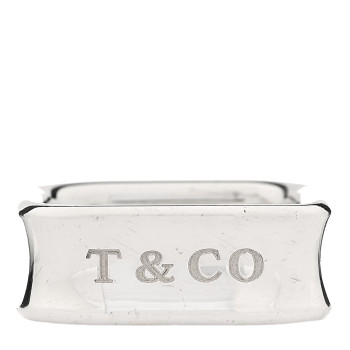TIFFANY Sterling Silver 1837 Square Ring 54 6.75