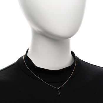 TIFFANY 18K Rose Gold Frank Gehry Orchid Pendant Necklace