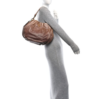 PRADA Glace Mordore Hobo Blond Mordore
