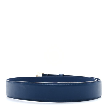 GUCCI Moon Calfskin Interlocking G 37mm Belt 90 36 Cobalt Blue