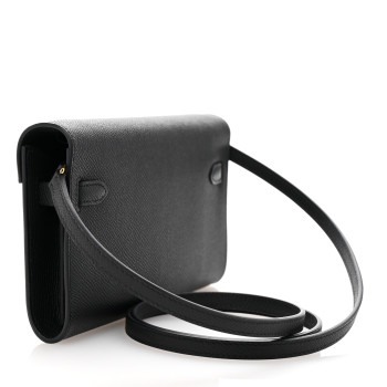 HERMES Epsom Kelly Wallet To Go Black