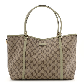 GUCCI GG Plus Monogram Joy Tote Light Green