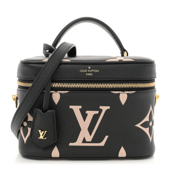 LOUIS VUITTON Empreinte Monogram Giant Vanity PM Black Beige