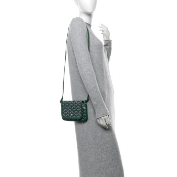 GOYARD Goyardine Plumet Wallet Clutch Green