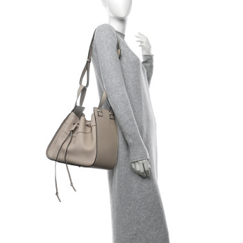 LOEWE Calfskin Medium Hammock Shoulder Bag Light Oak