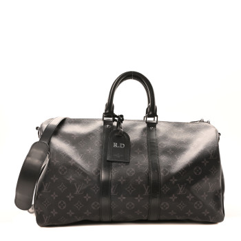 LOUIS VUITTON Monogram Eclipse Keepall Bandouliere 45