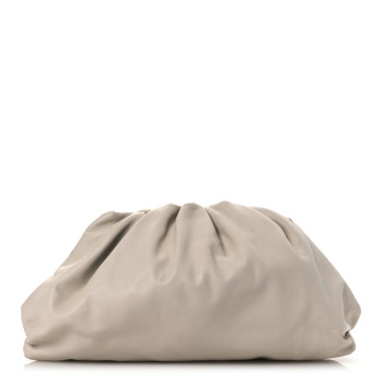 BOTTEGA VENETA Smooth Butter Calf The Pouch Oversized Clutch Plaster