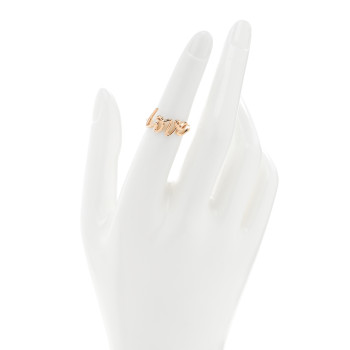 TIFFANY 18K Rose Gold Paloma's Graffiti Love Ring 52 6