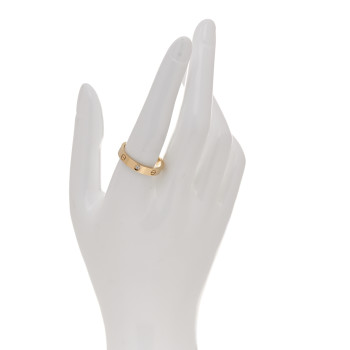 CARTIER 18K Yellow Gold Diamond 4mm LOVE Wedding Band Ring 60 9.25